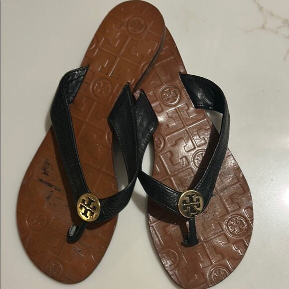 Tory Burch Black and Brown Sandals - Picture 10 of 10